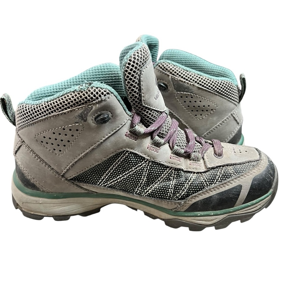 Vasque Boots Women's 7.5M Monolith Hiking Ankle Trail Trekking Gray Green 7347 M